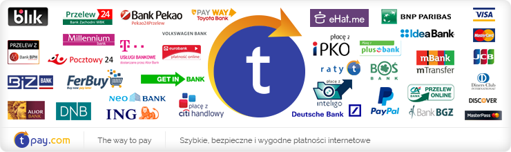 Umożliwiamy szybkie płatności internetowe za pomocą serwisu tpay.com