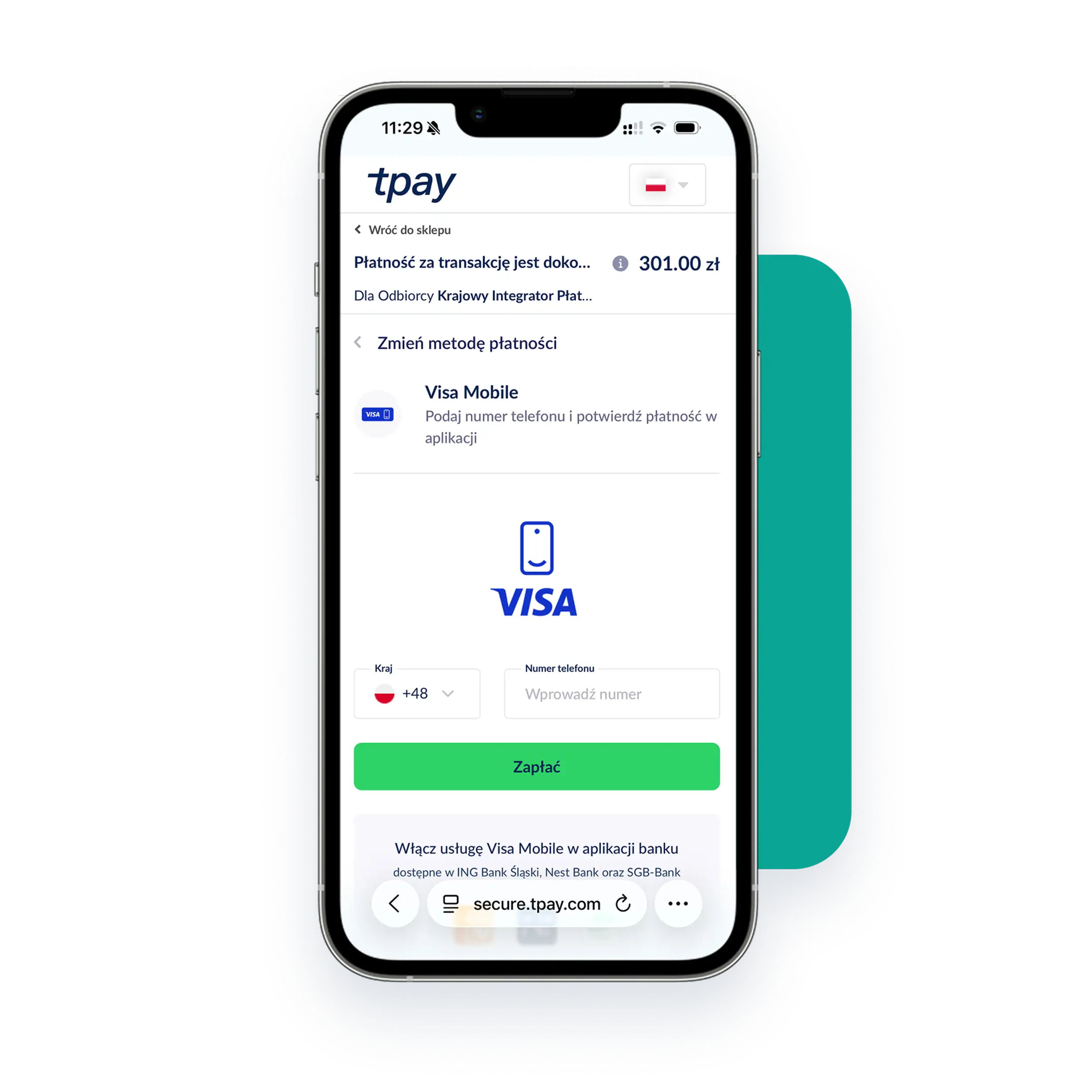 visa-mobile-widok-telefon